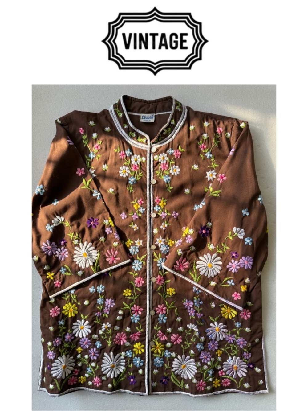 Vintage Chuchi Embroidered Floral Jacket